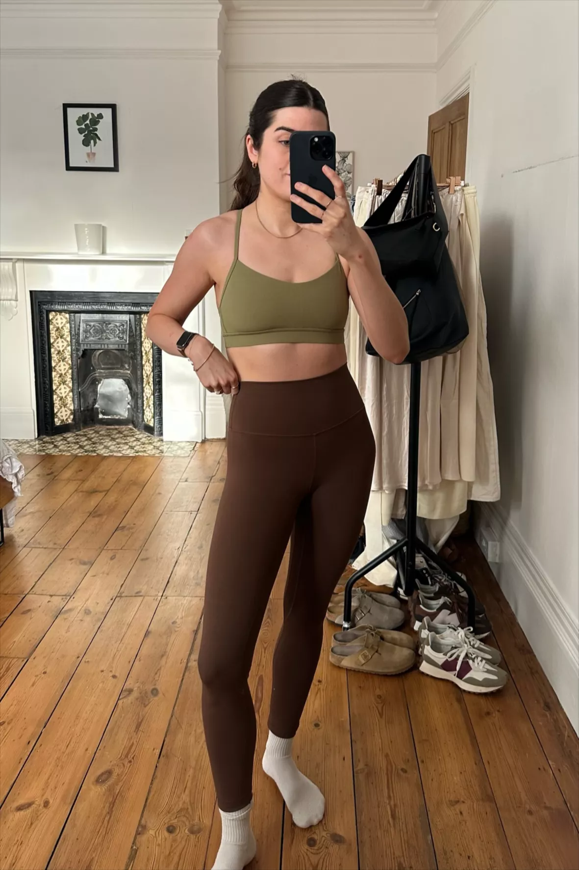 Align Pant 25 Diamond Dye curated on LTK  Outfits with leggings, Black  long sleeve mini dress, Athleisure outfits