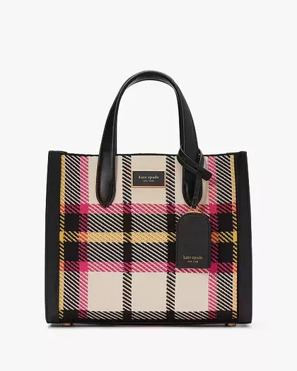 Gramercy Racing Stripe Plaid Twill Small Flap Shoulder Bag