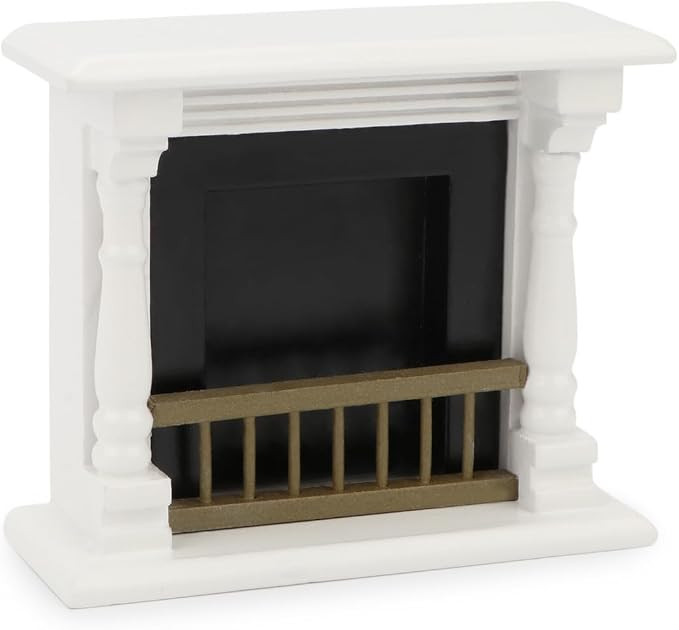 Dollhou Fireplace 1 12 Scale Miniature Wooden Furniture European Style Fireplace with Surround Mi... | Amazon (US)