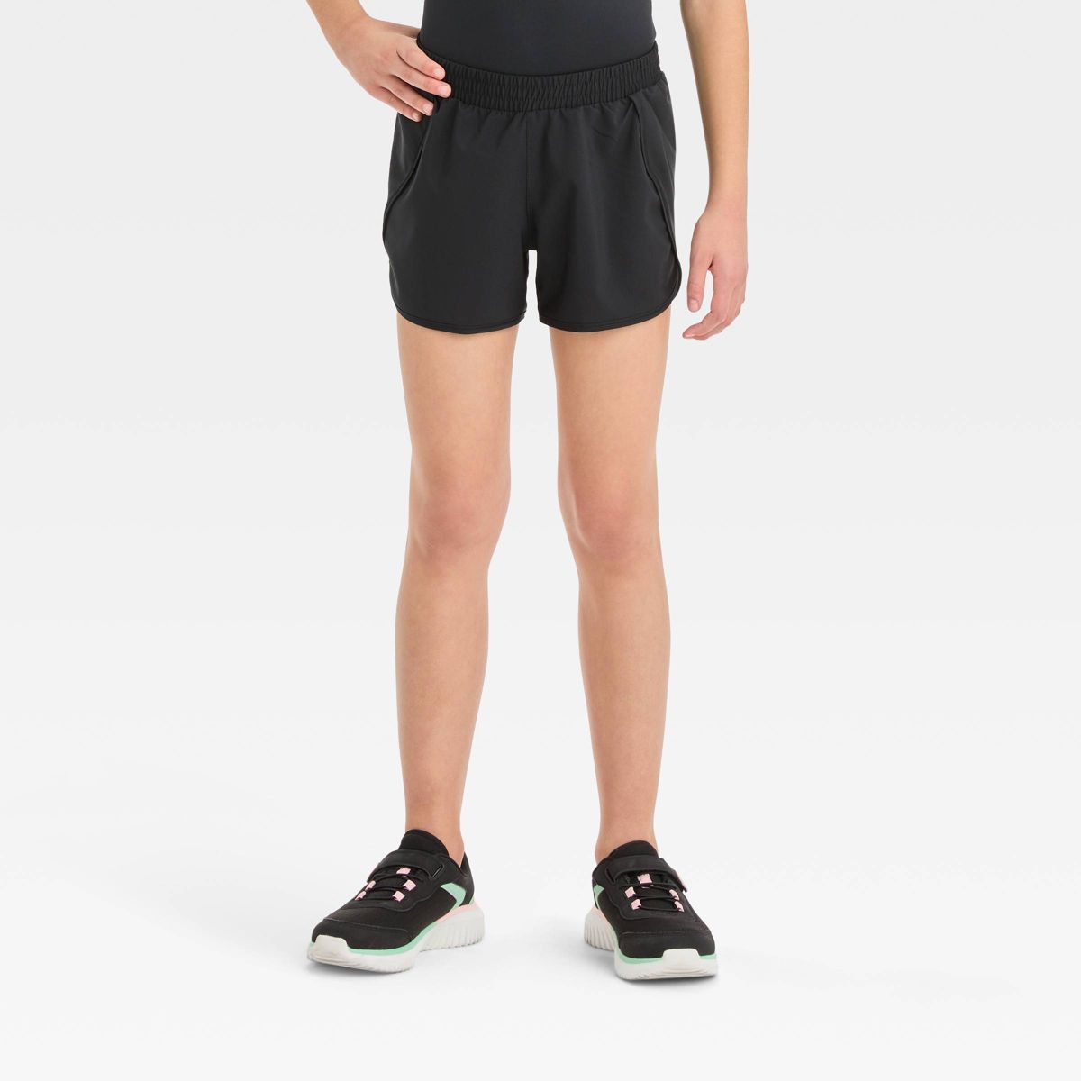 Girls' Run Shorts - All In Motion™ Black L | Target