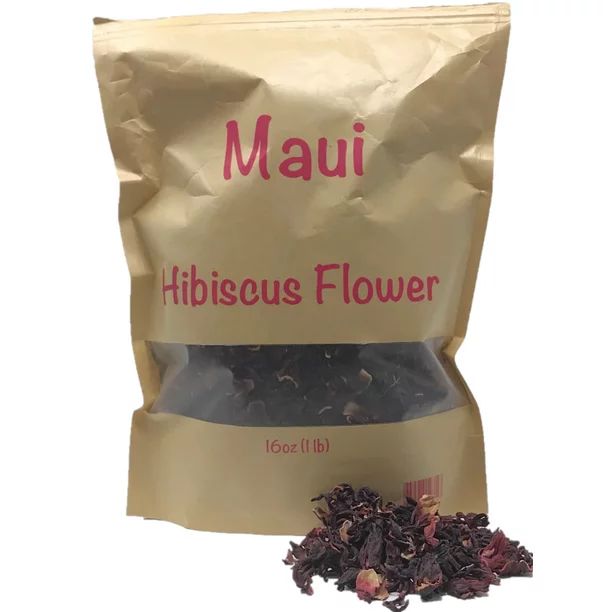 Hibiscus flower. 1 Pound (between 15 to 16 oz) 100% Natural Dried Hibiscus Flower Cut & Sifted, 1... | Walmart (US)