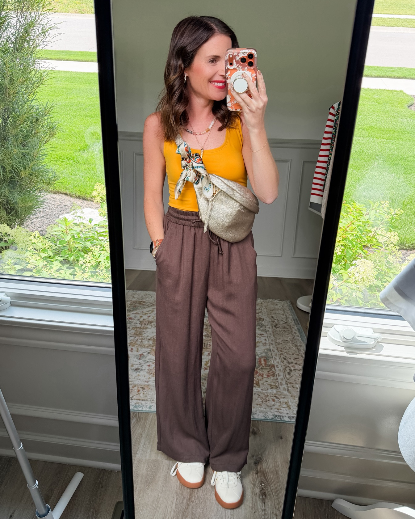 Pants: Small Petite (chocolate martini)
Tanks: XS

#LTKPetite #LTKOver40 #LTKTravel