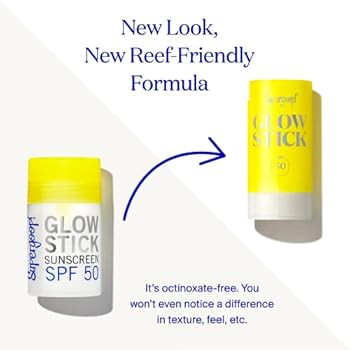 Supergoop! Glow Stick, 0.70 oz - SPF 50 PA++++ Dry Oil Sunscreen Stick for Face & Body - Brightens & | Amazon (US)