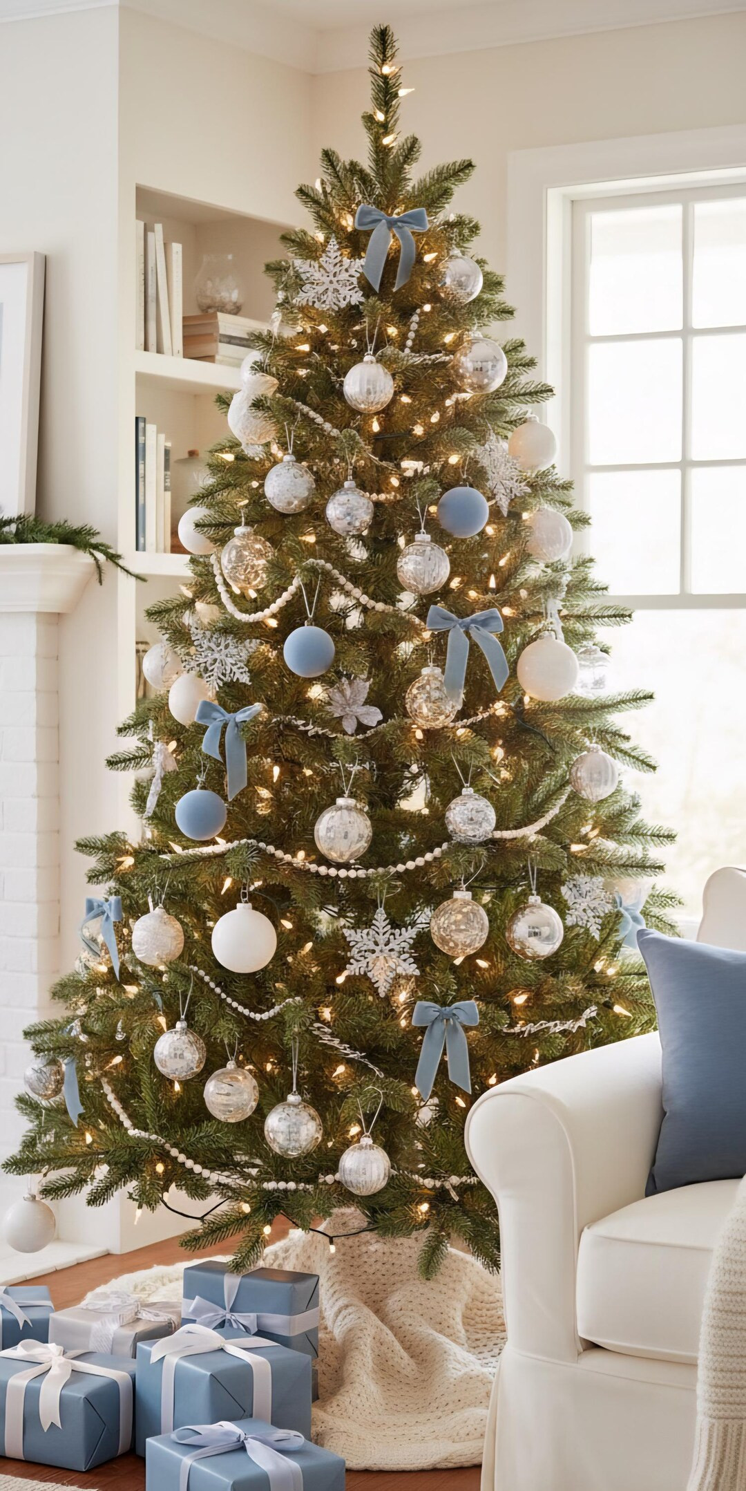 Sale 4ct VELVET DUSTY BLUE Flocked Ball Ornaments Christmas Ornaments Suede Rustic Beach Chic Chr... | Etsy (US)