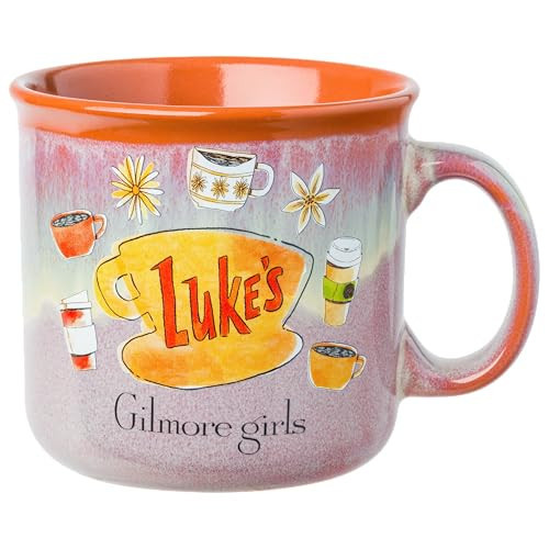 Silver Buffalo Gilmore Girls High Gloss Ceramic Camper Mug Featuring Luke's Diner Logo, 20 Ounces | Amazon (US)
