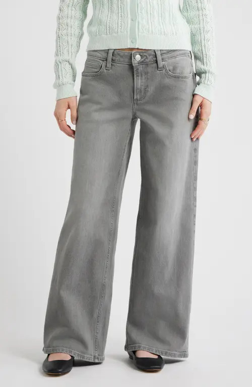 BP. Low Rise Baggy Wide Leg Jeans in Century Grey at Nordstrom, Size 29 | Nordstrom