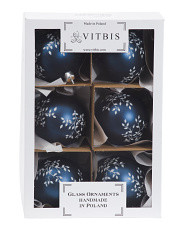 Made In Poland 6pk Handmade Glass Ornaments | Marshalls