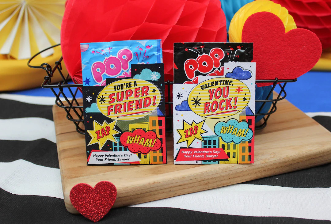 You Rock Valentine Kids Valentine Printable, Candy Valentine, School Valentine, Classroom Valenti... | Etsy (US)