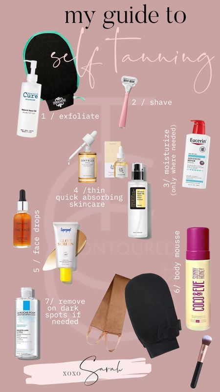 My self tanning guide and tried and true favorites

#LTKbeauty #LTKunder50