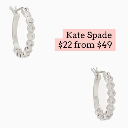 Kate spade hoop earrings 

#LTKsalealert #LTKGiftGuide #LTKunder50