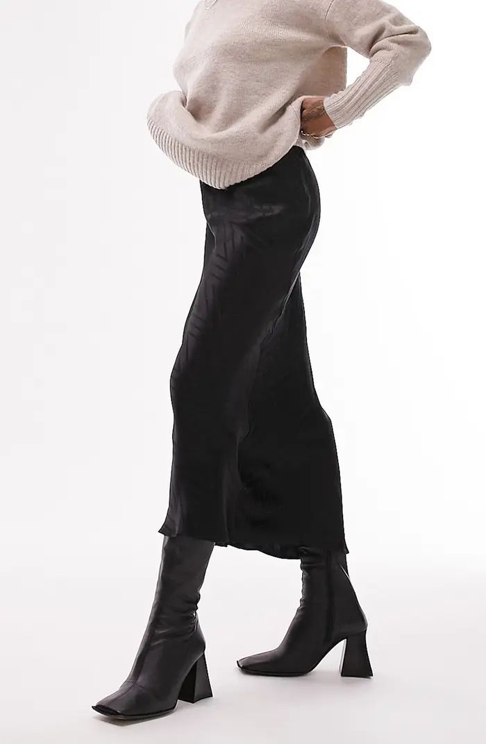 Zigzag Satin Maxi Skirt | Nordstrom