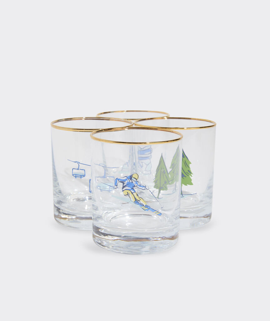 Ski Icons Gold Rim Glasses | vineyard vines