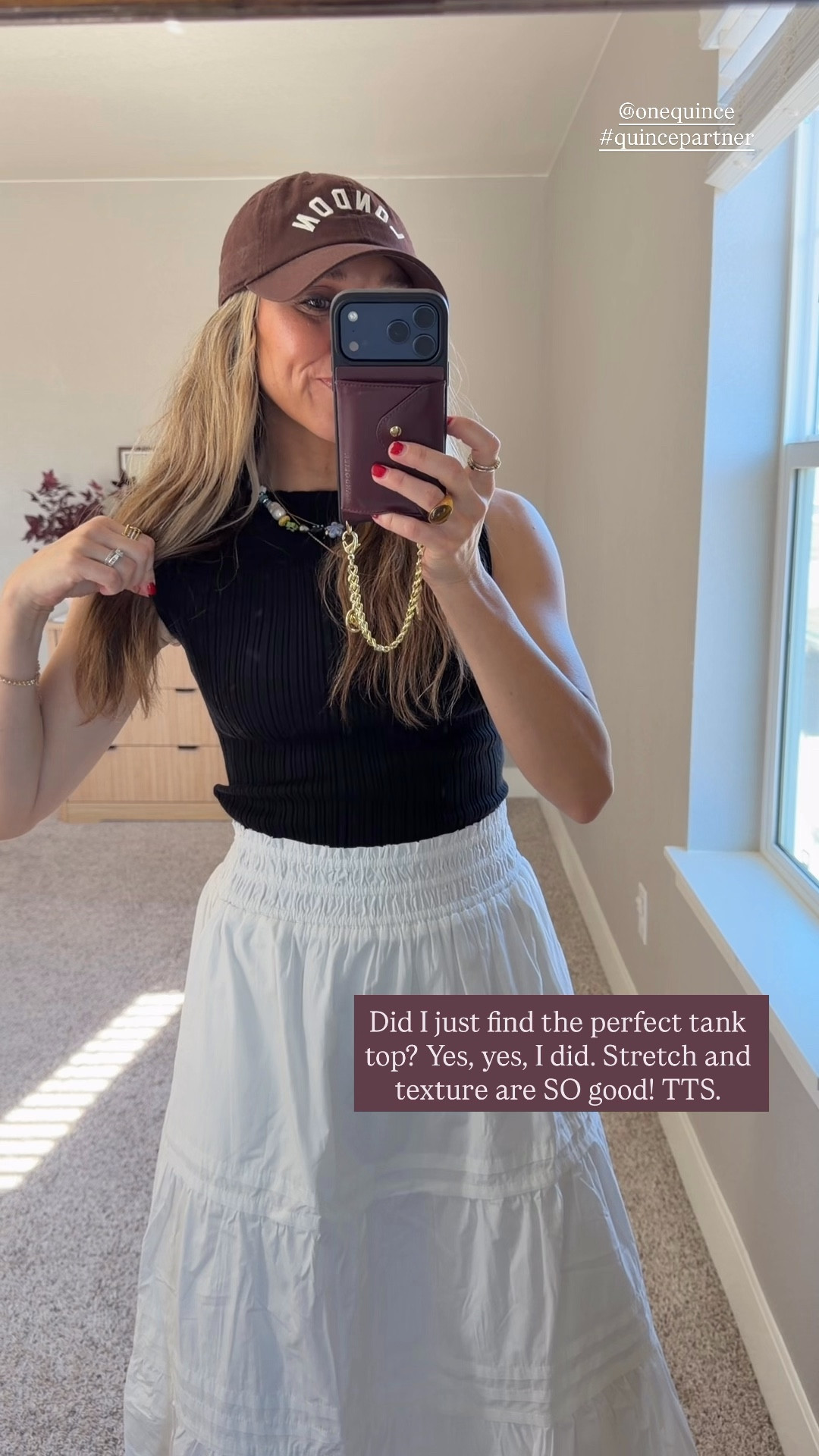 
Two quality staple pieces to add to your spring/summer wardrobe!

Tank & skirt are true to size. #quincepartner @Quince 