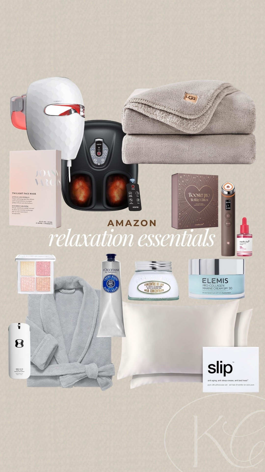 These relaxation essentials from Amazon are just what I need after the holidays. I love the robe and silk pillow case  

#LTKmorningroutine #LTKSeasonal #LTKselfcare