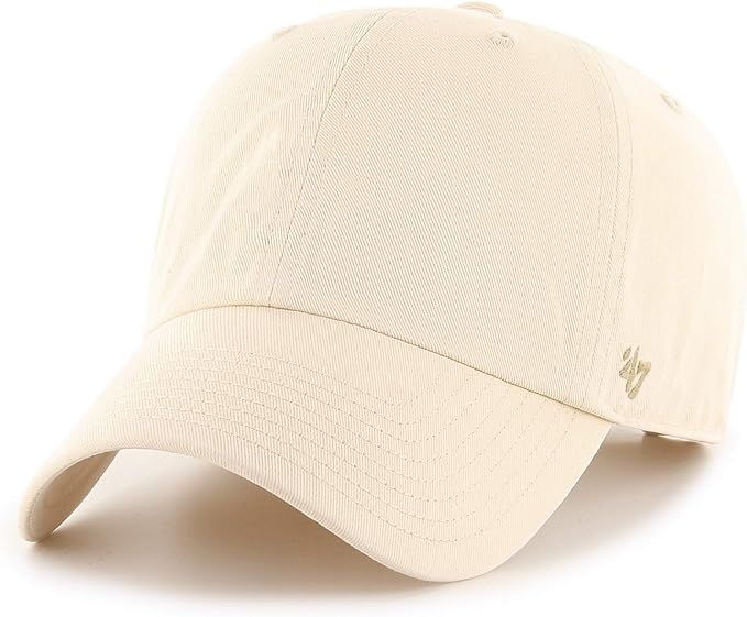 '47 Blank Classic Clean Up Cap, Adjustable Plain Baseball Hat for Men and Women, Beige, One Size | Amazon (CA)