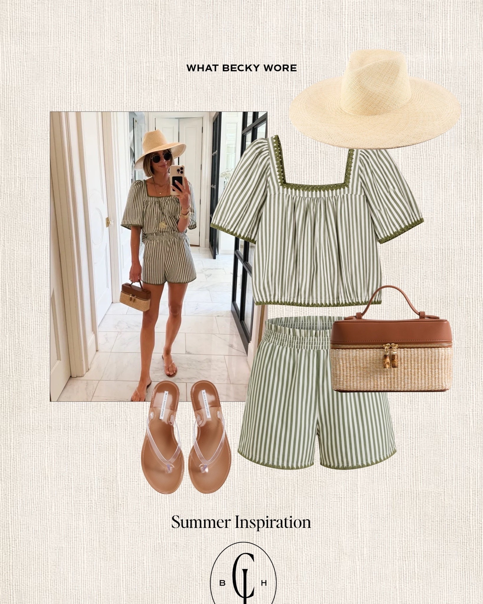 Summer outfit idea! This @Tuckernuck set is perfect for a vacation. So chic and looks great with raffia accessories!

#LTKootd #LTKSeasonal #LTKOver40