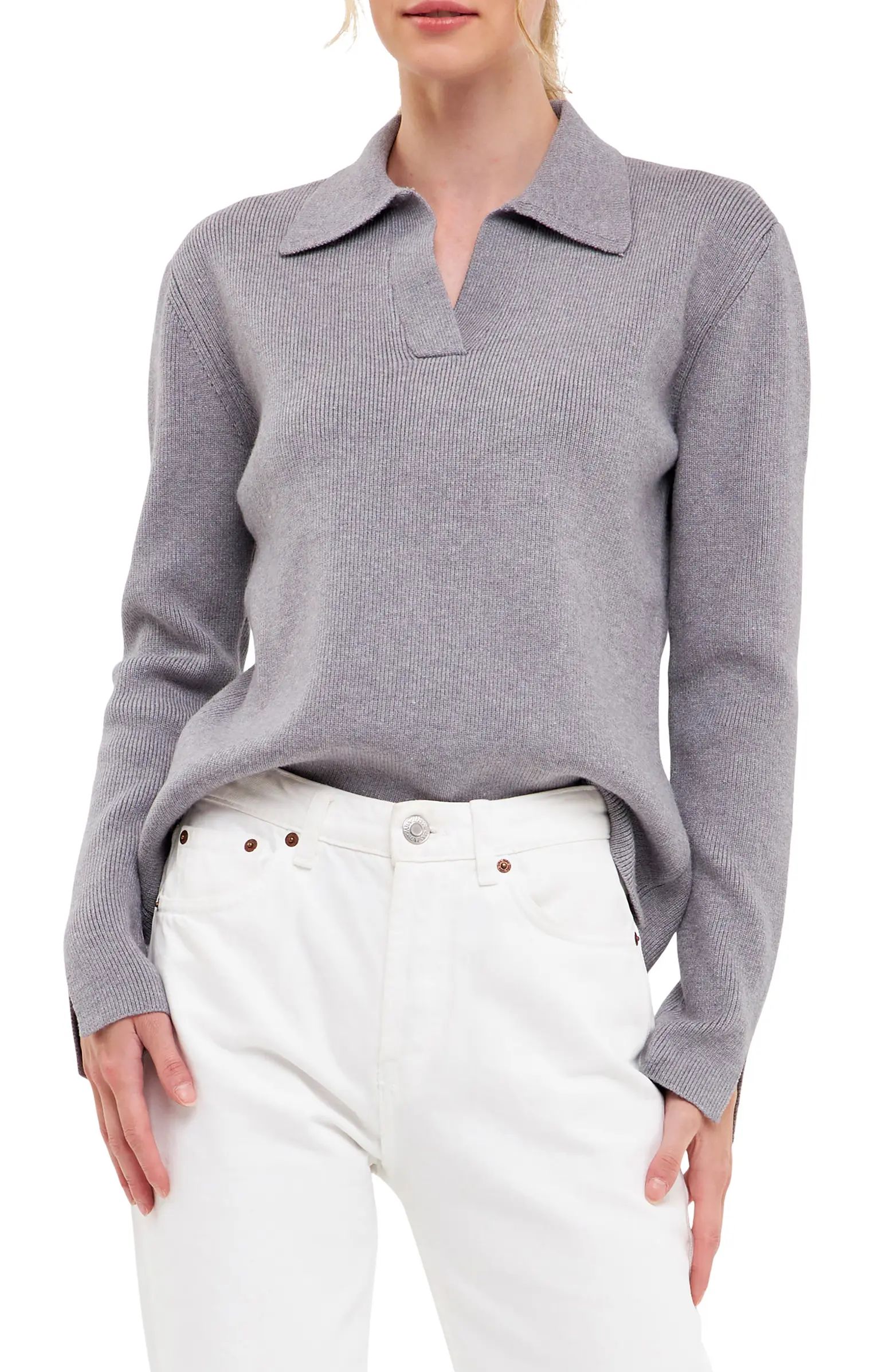 English Factory Polo Collar Sweater | Nordstrom | Nordstrom