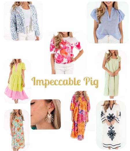 Impeccable Pig Spring looks! Bright dresses, printed dresses, jackets, earrings and tops 

#LTKstyletip #LTKSeasonal #LTKfindsunder100