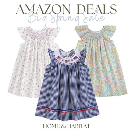 Amazon Big Spring Sale smocked dresses for girls

#LTKkids #LTKsalealert