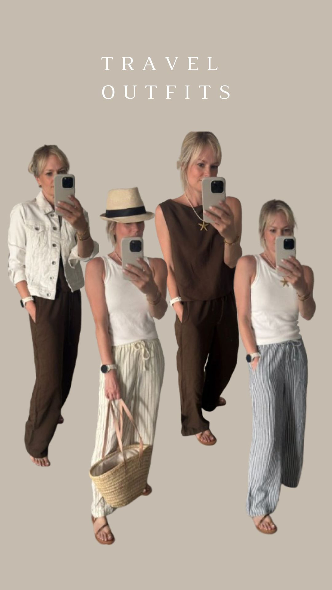 Travel outfit Inspiration! 

Airport outfit ideas, Comfortable airport style, Minimal holiday outfit, Airport Style, Summer Holiday Outfits, Drawstring Trousers, Lightweight Linen.

#LTKuk #LTKsummer #LTKtravel
