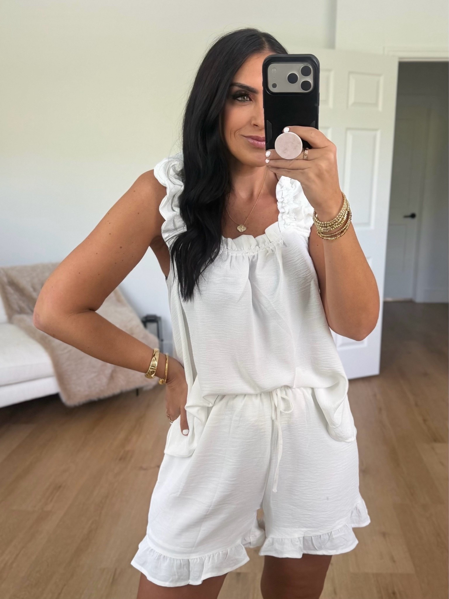 Women’s summer lounge set wearing size small