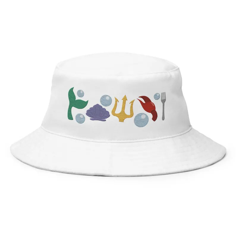 Little Mermaid Inspired Bucket Hat, Disney Princess Cotton Twill Hat - Etsy | Etsy (Global)