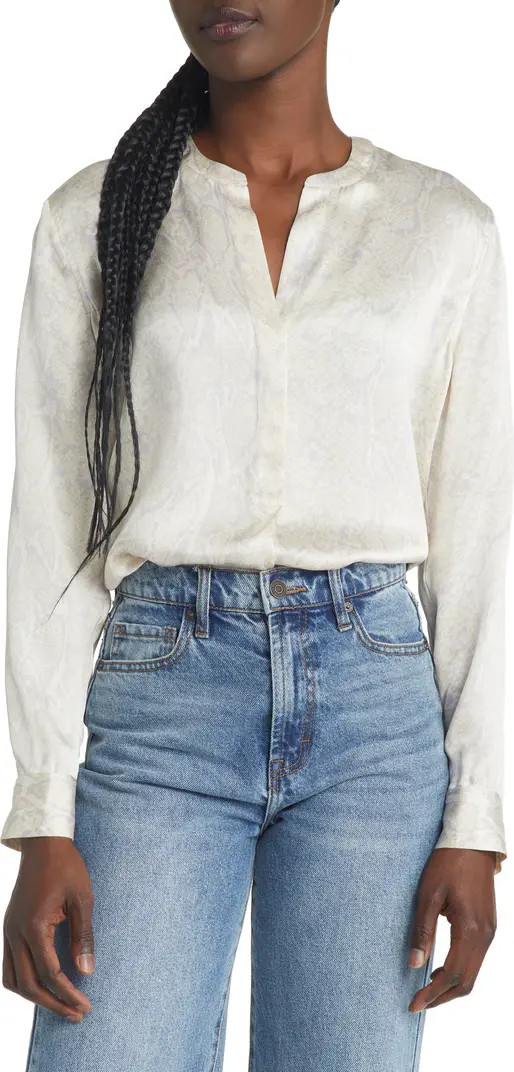 Rails Pearl Snake Print Silk Blouse | Nordstrom | Nordstrom