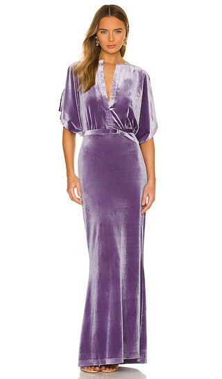Obie Gown in Powder Purple | Revolve Clothing (Global)