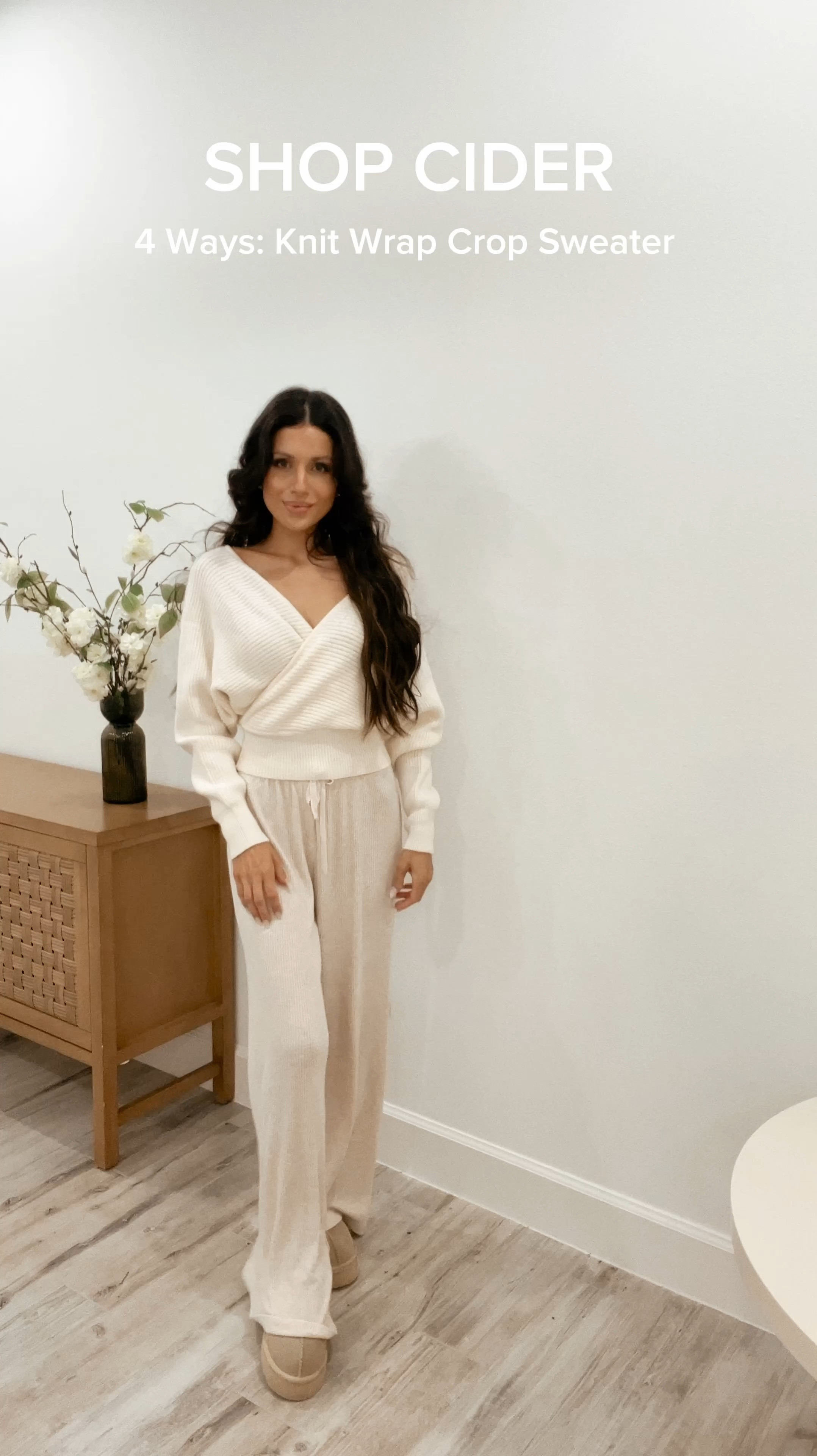 Whether you’re staying cozy or dressing up, @shopcider has so many good pieces. 

Styling the @shopcider Knit V-Neck Solid Wrap Crop Long Sleeve Top, 4 different ways! (Wearing an XS in the Ivory).

Save 20% off + Free Shipping on the @shopcider app. Find everything in my “Nov Links” highlight.

#ad #clothinghaul #ciderclothing #shopciderclothing #fallhaul #momaesthetic 

#LTKFindsUnder100 #LTKHoliday #LTKSeasonal