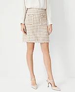 Tweed Patch Pocket A-Line Skirt | Ann Taylor (US)