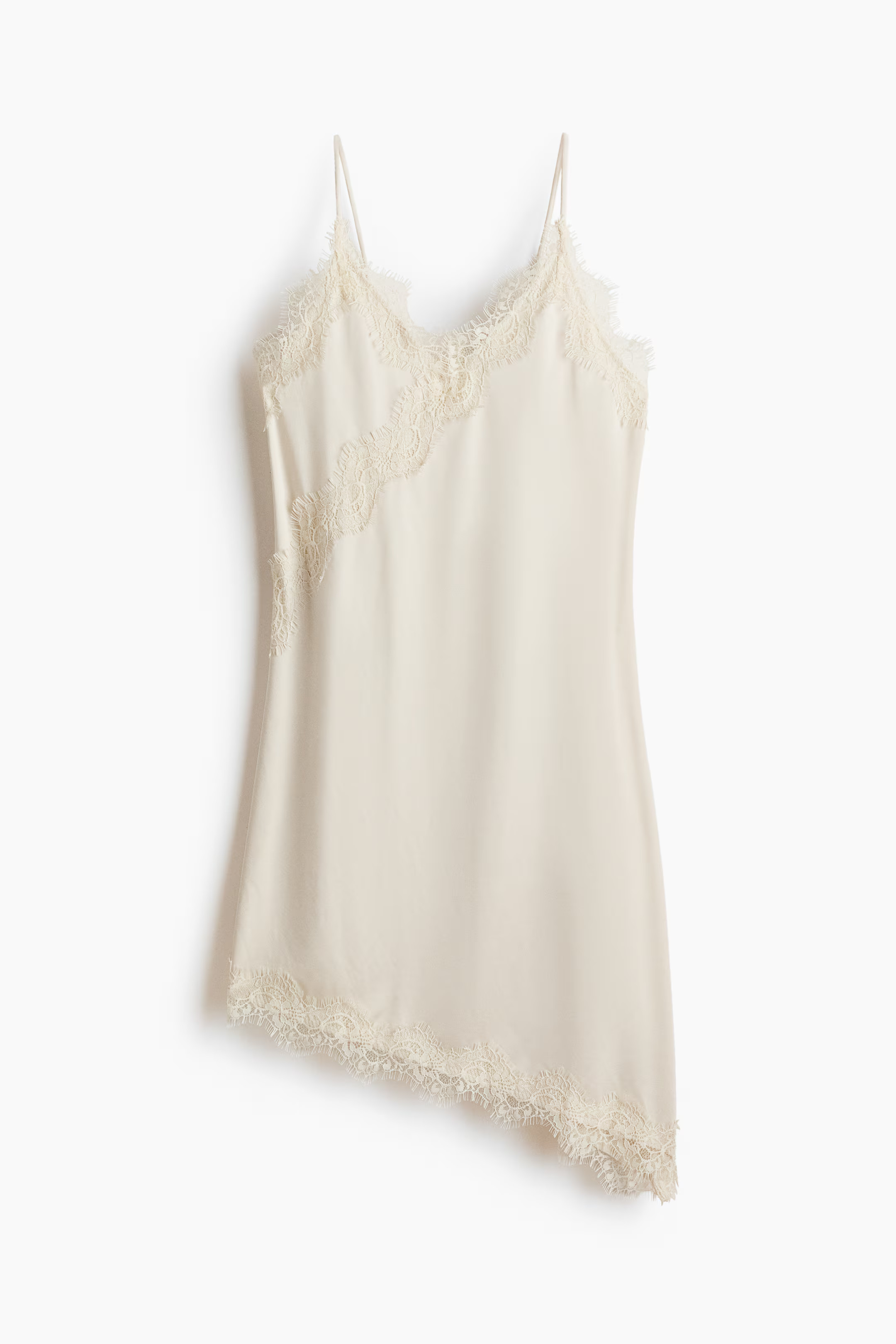 Lace-trimmed jersey slip dress | H&M (UK, MY, IN, SG, PH, TW, HK)