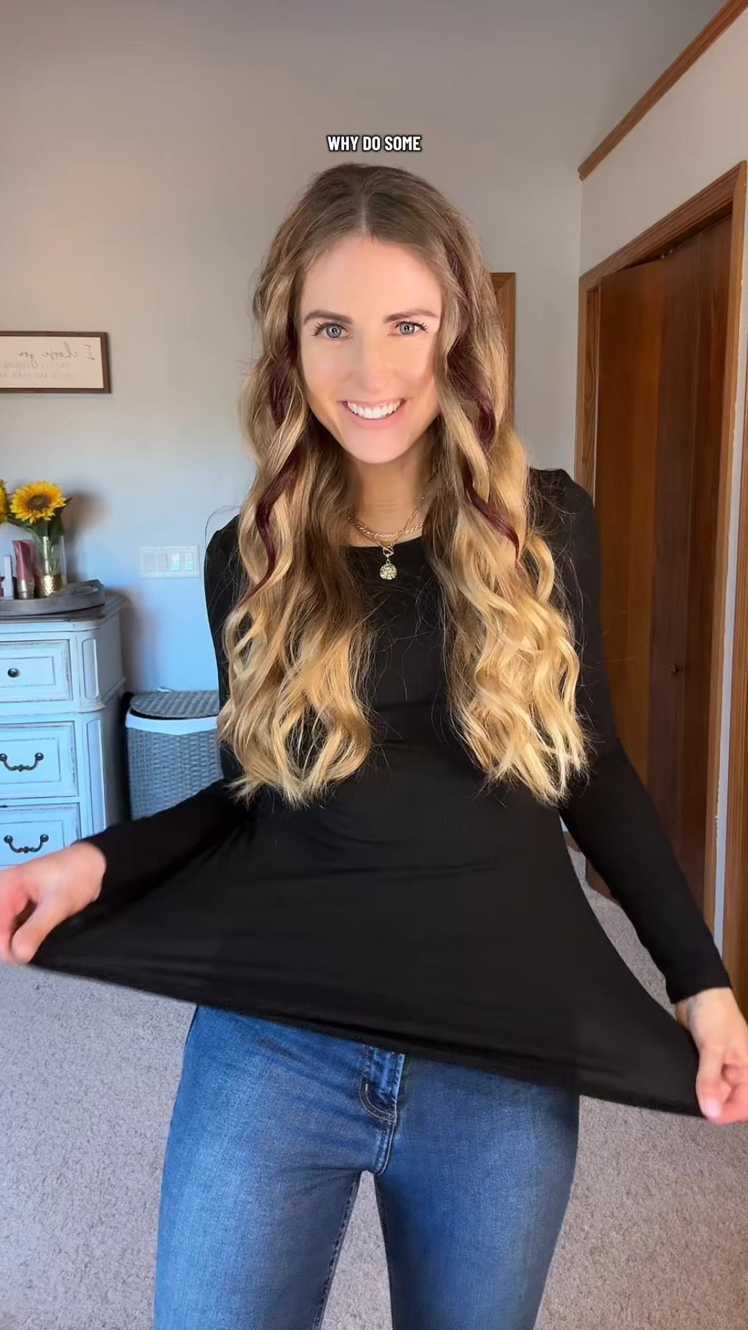 A basic ribbed top that actually fits right. Stretchy, structured, and so flattering. ￼

#LTKTall #LTKootd