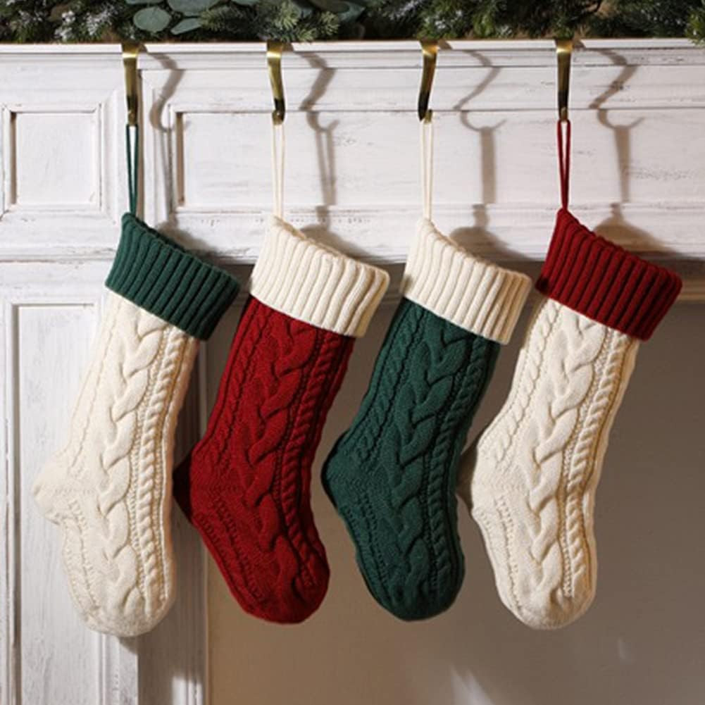 Nanou Christmas Stockings 18" Knitted Christmas Socks Family Holiday Decorations Great Big Stocki... | Amazon (US)