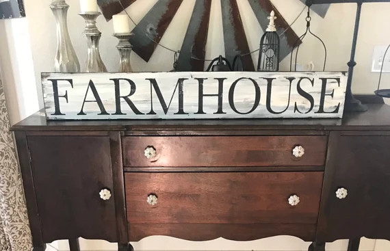 Farmhouse sign / Huge 4 ft farmhouse sign / rustic sign / farmhouse wall decor / distressed sign ... | Etsy (US)