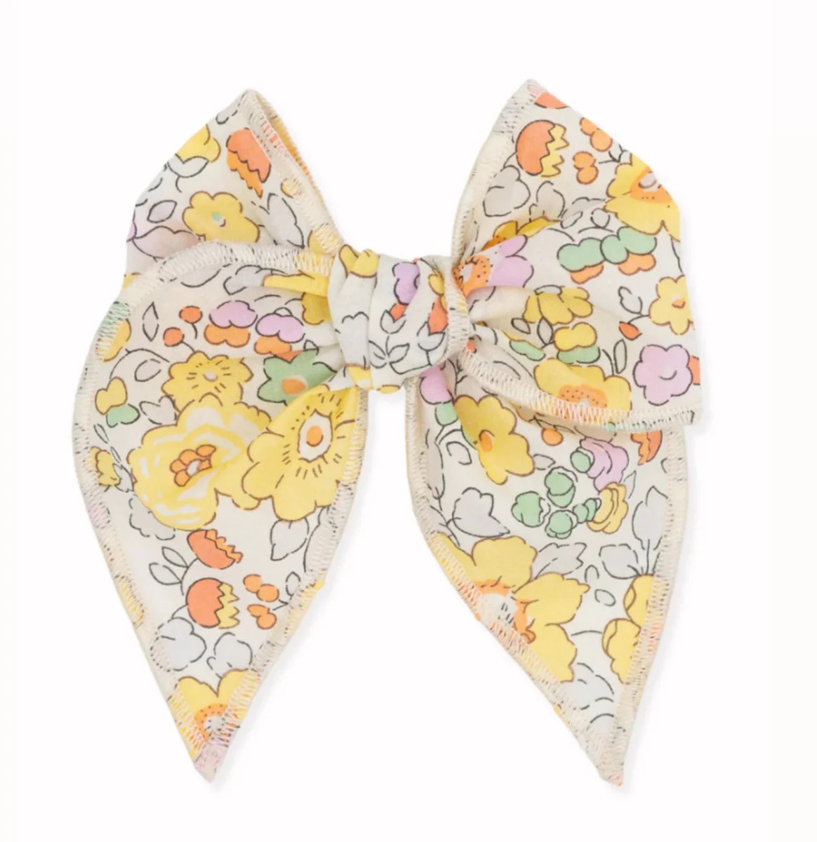 Livy Lou Yellow Floral Liberty LUCY Fable Hair Bow | HoneyPie Kids Children's Clothing Boutique