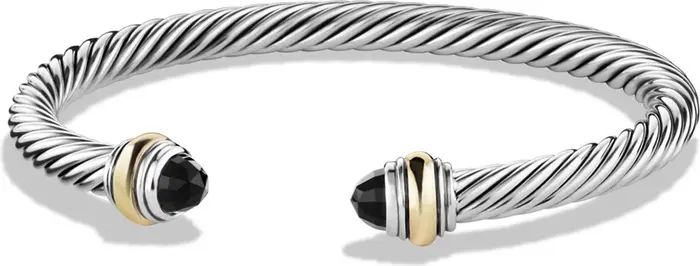 David Yurman Cable Classics Bracelet with Semiprecious Stones & 14K Gold Accent, 5mm | Nordstrom | Nordstrom