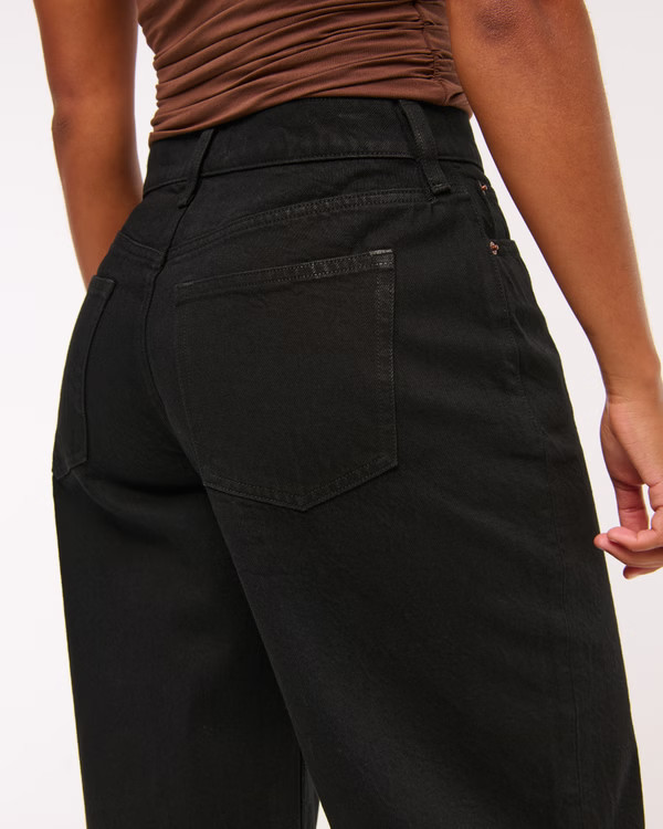 Curve Love Low Rise Ultra Loose Jean | Abercrombie & Fitch (US)