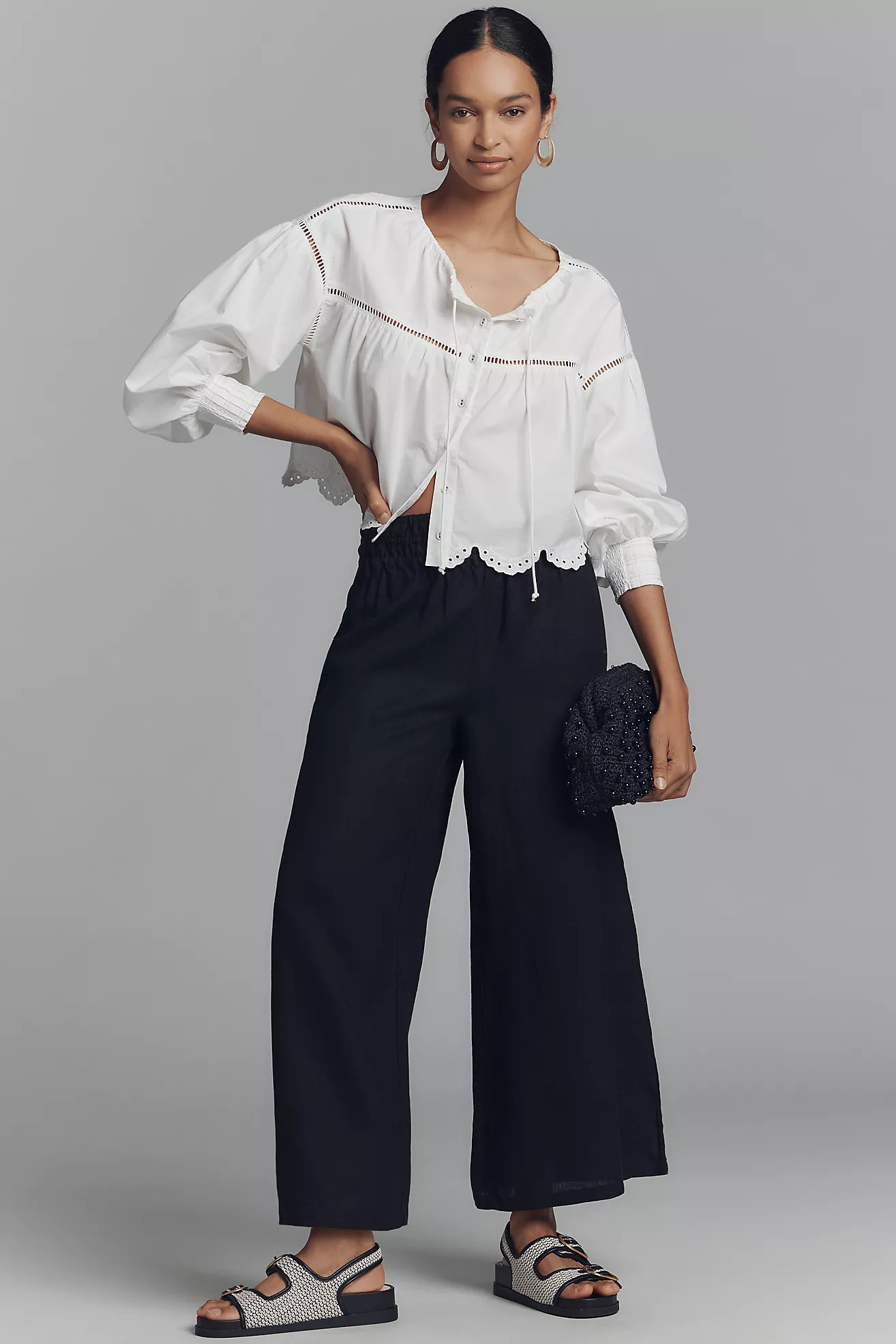 The Somerset Pull-On Pants: Linen Edition | Anthropologie (US)