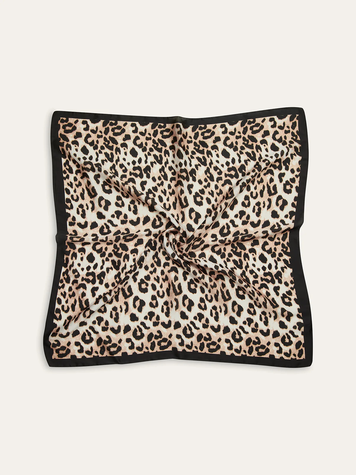 Leopard Print Square Scarf | Commense
