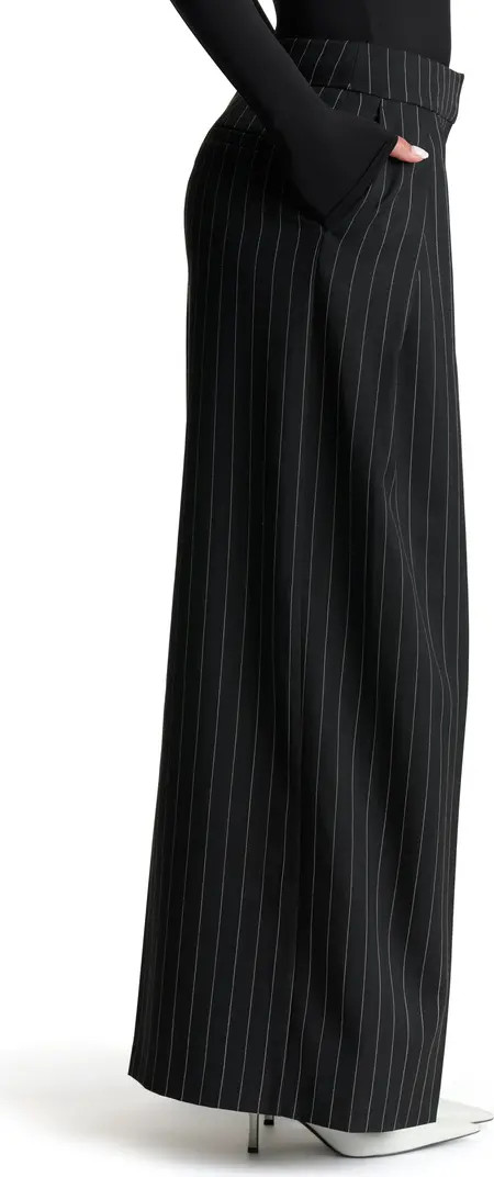 Pinstripe Wide Leg Pants | Nordstrom