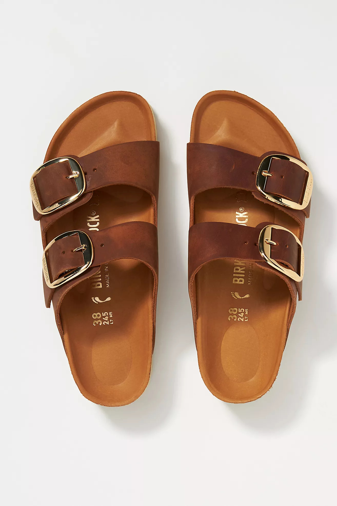 Birkenstock Arizona Big Buckle Nubuck Sandals | Anthropologie (US)