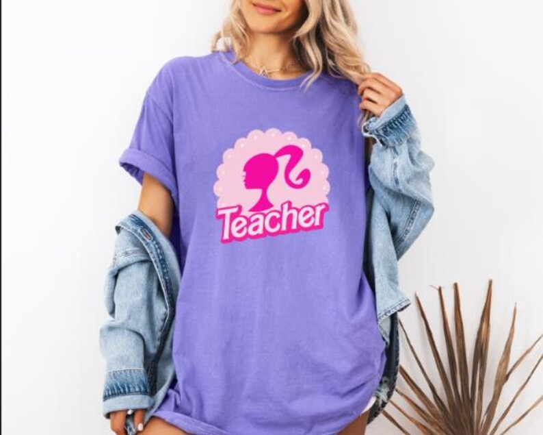 Back to School Teacher Barbie Comfort Colors Graphic Tee | Etsy (US)