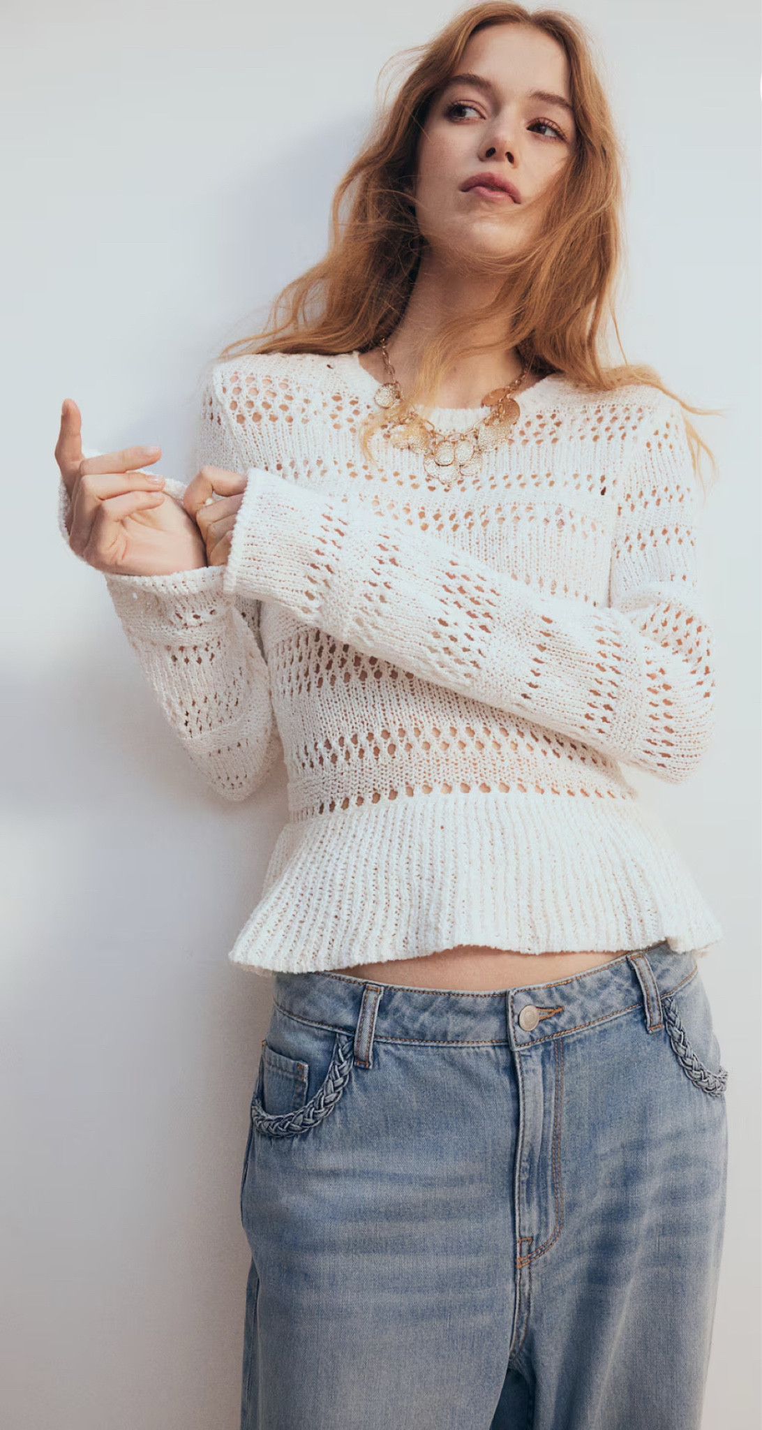 Peplum Knit 🤍

#LTKStyleTip #LTKSeasonal #LTKFindsUnder50