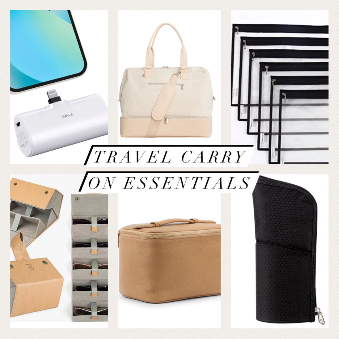 Carry on bag + essentials 
Travel

#LTKFind #LTKtravel #LTKstyletip