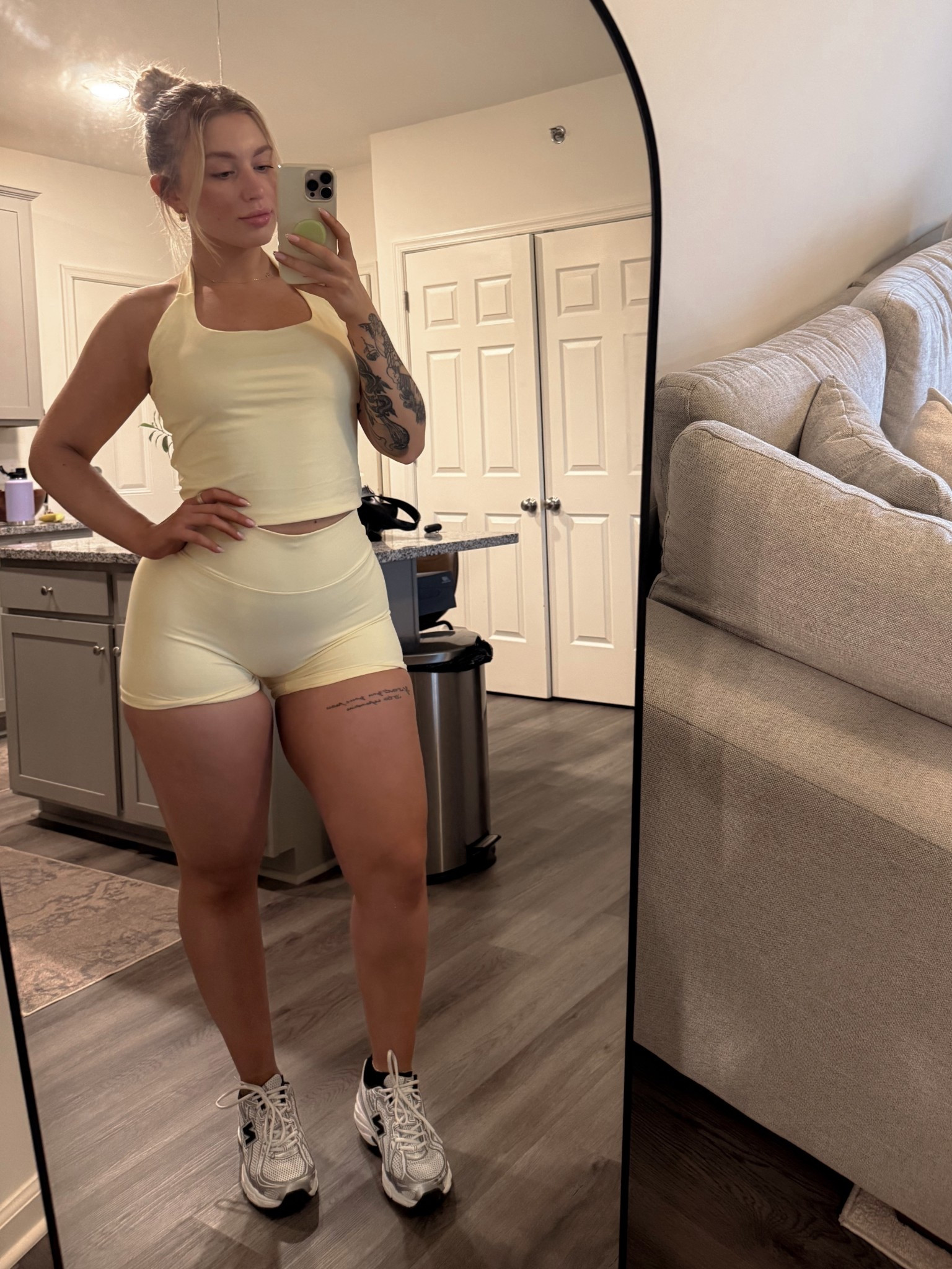Butter yellow workout set 5’7 & size L 

#LTKootd #LTKActive #LTKTall