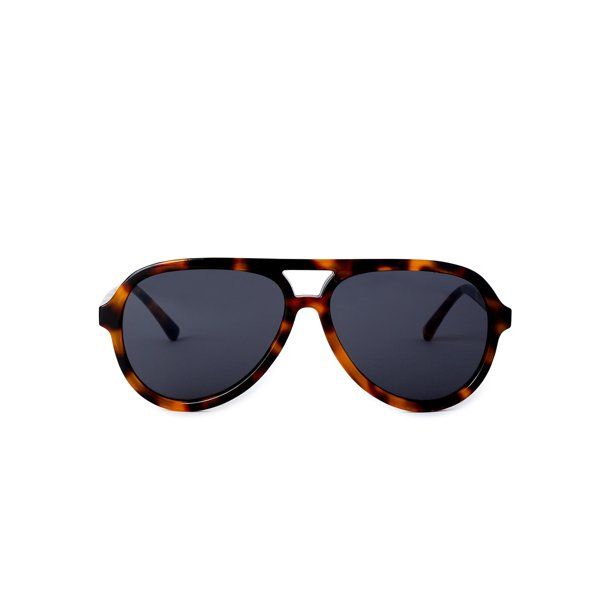 Scoop Women's Aviator Faux Tortoise Sunglasses - Walmart.com | Walmart (US)