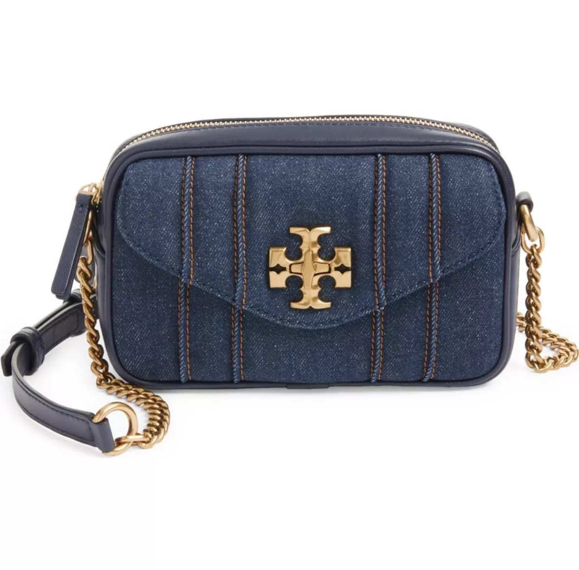 Tory Burch Kira Denim Mini Crossbody Bag