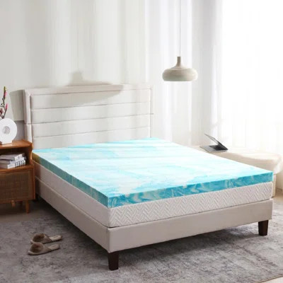 Wayfair Sleep Gel Memory Foam Mattress Topper - Multiple Profile Heights | Wayfair North America