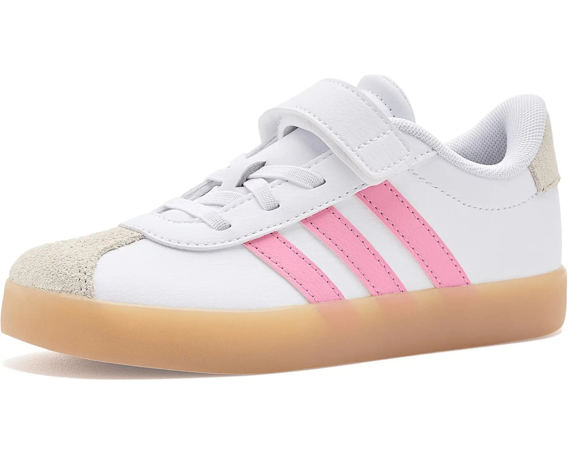 Unisex adidas Kids VL Court 3.0 Elastic Lace & Strap (Little Kid) | Zappos.com