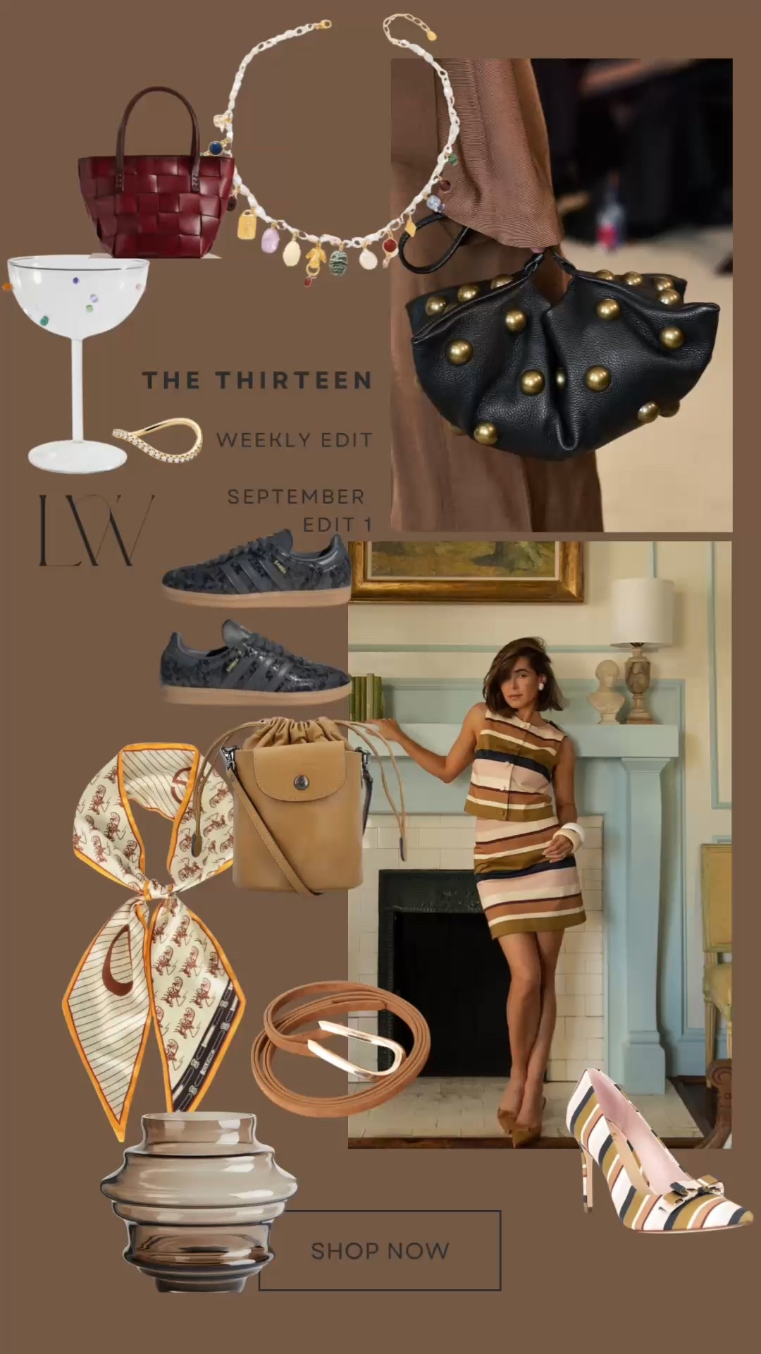 The Thirteen : SEPTEMBER EDIT 1
#adidas #samba #sneaker #leather #stripes #horses #ring #studs #dragondiffusion #longchamp #martini #suede #belt #dillards

#LTKFallSale #LTKItBag #LTKShoeCrush